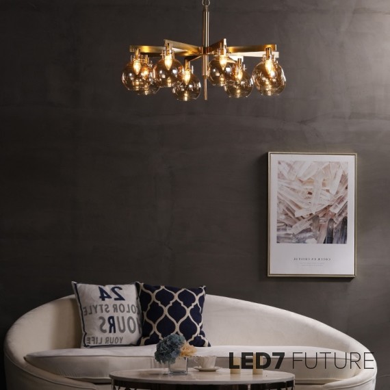 Loft Industry Modern - Suspended Ball Chandelier